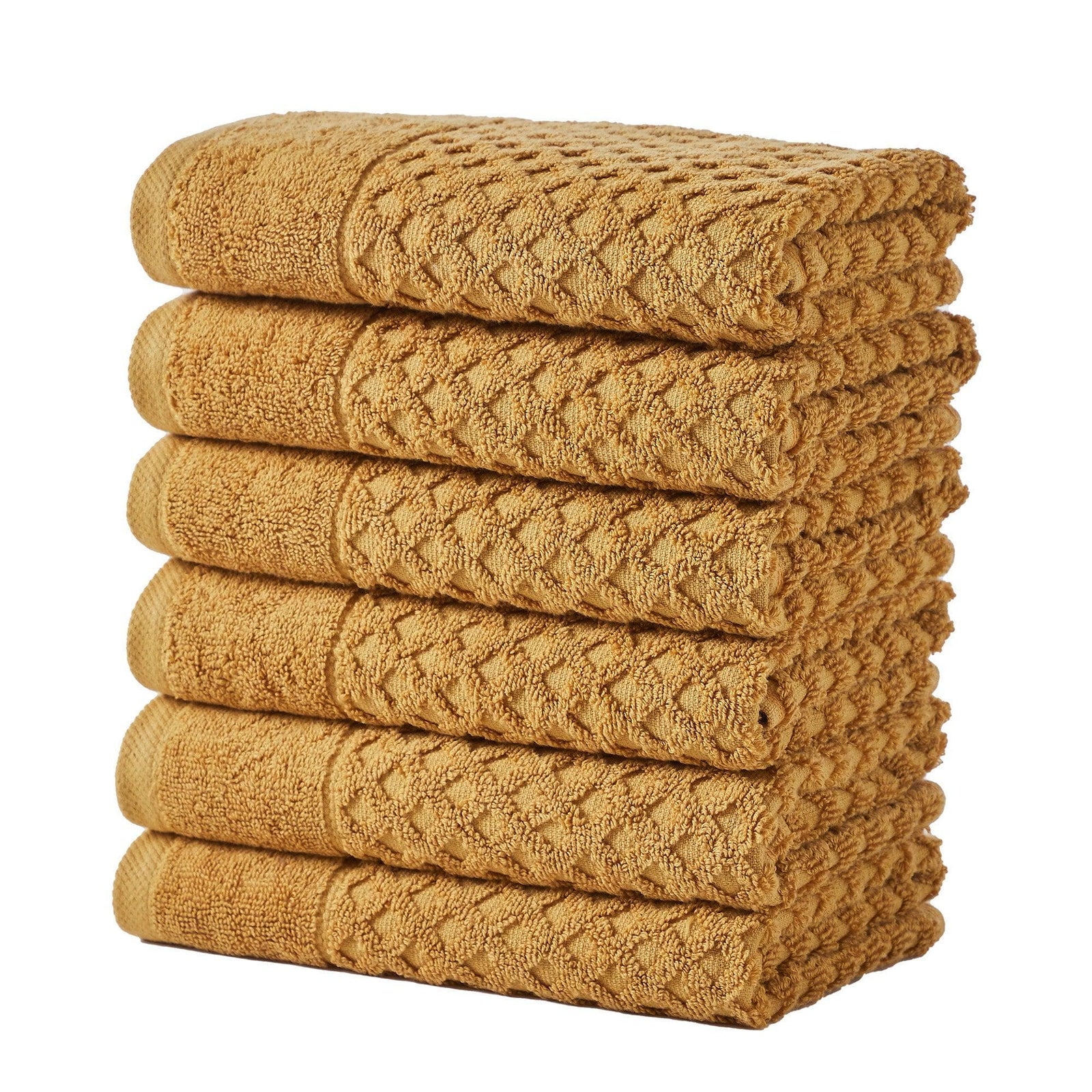 Cotton Diamond Waffle Weave Bath Towel Set - Grayson Collection
