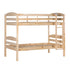 Cama litera de madera maciza Carolina de estilo transicional con dos camas individuales