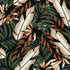 Fashionable Exotic Palm Leaves Wallpaper