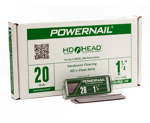 Powernail L-125205 20 GA. HD Flooring L-Powercleats 1-1-4 Inch Box of 5,000