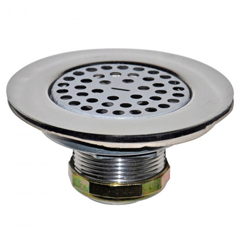 Danco 10644 4 1/2″ Mobile Home Flat Top Shower Drain Strainer in Chrome