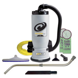 Proteam 107156 AviationVac 6 qt. Backpack Vacuum with Xover Multi-Surface Telescoping Wand Tool Kit