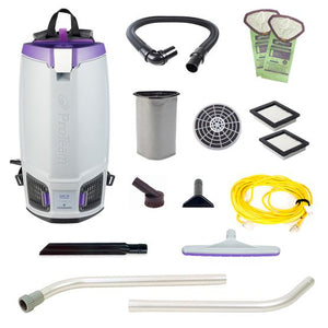 ProTeam 107689 GoFit 10, 10 qt. Backpack Vacuum with Xover Multi-Surface Two-Piece Wand Tool Kit