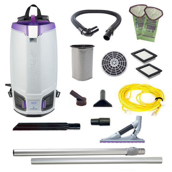 ProTeam 107690 GoFit 10, 10 qt. Backpack Vacuum with ProBlade Carpet Floor Tool Kit