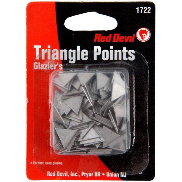 Red Devil 1722 Glazing Triangle Points ZINC Coated