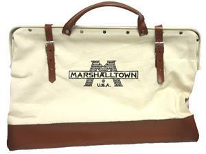 Marshalltown 14169 20" Canvas Tool Bag-Leather Bottom
