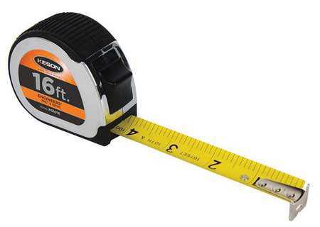 Keson PG1016 16' x 1 inch Measuring Tape FT., 1-10, 1-100