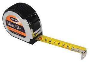 Keson PG18M16 16' x 1 inch Measuring Tape FT, 1-8, 1-16 & CM, MM