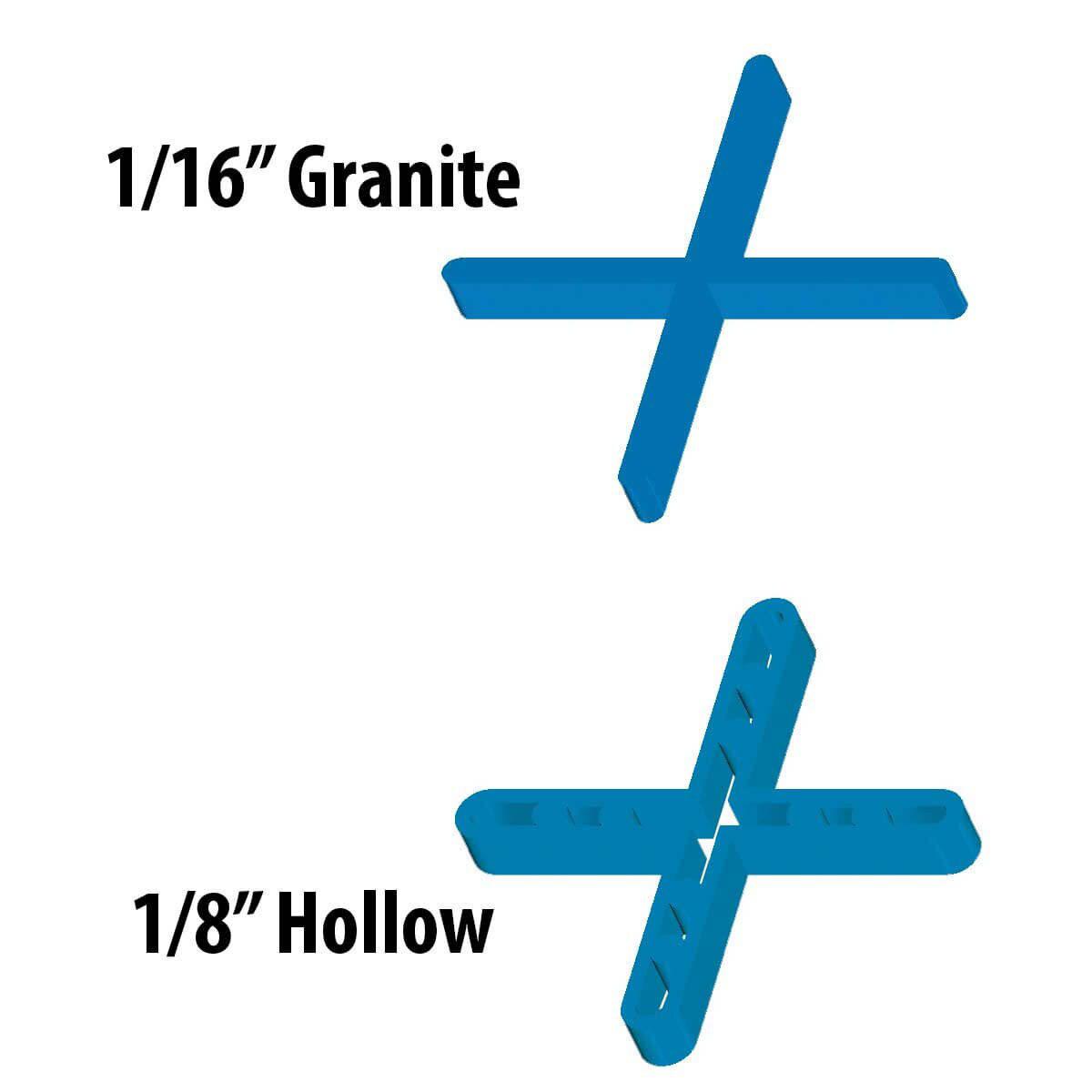 Barwalt 16121 Hollow Leave-In Tile Spacers - 1-8 Inch T 100 Pieces
