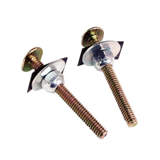 Danco 41748Q 1/4 in. x 2-1/4 in. Brass Closet Bolts with Nuts and Washers (2-Pack)