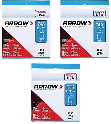 Barwalt 73158 Arrow 1-2 Inch Staples 1250 Pack