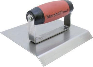Marshalltown 14483 Concrete 6 X 6 Stainless Steel Chamfer Edger-DuraSoft Handle; 3-4" Lip