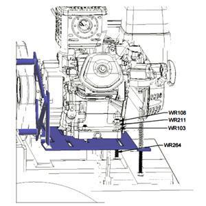 Marshalltown 27866 Kit, Engine Mount with Hardware - 800MP & 1200MP Mixer