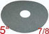 5" Diam 7-8" Hole 20 Grit Disc Sandpaper - 50 Per Box