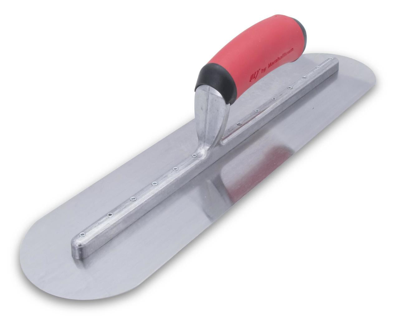 Marshalltown 11218 Concrete 12 X 4 Fully Rounded Finishing Trowel-Resilient Handle
