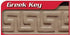 Marshalltown 25243 Concrete Mini Border Roller RR195GK Lg Greek 3" Imprint