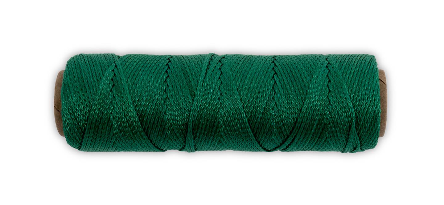 Marshalltown 16576 Braided Nylon Mason's Line 500' Green, Size 18 6" Core