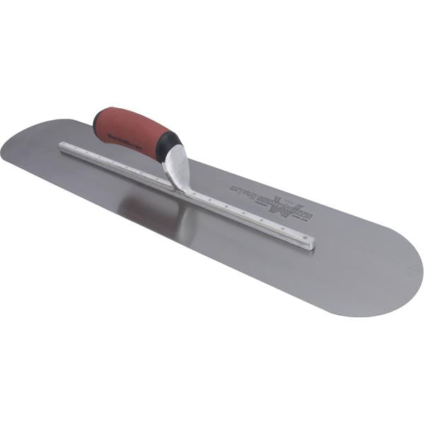 Marshalltown 12225 22 X 4 Finishing Trowel-Fully Rounded Curved DuraSoft Handle