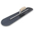 Marshalltown 12226 22 X 4 Blue Steel Finishing Trowel-Fully Rounded Curved Wood Handle