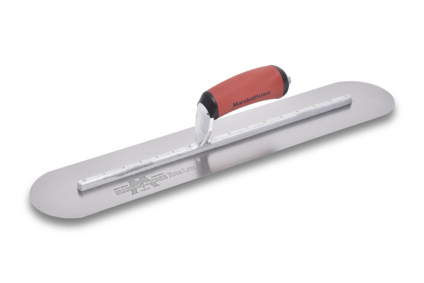 Marshalltown 13527 20 X 4 Finishing Trowel-Fully Rounded Curved DuraSoft Handle