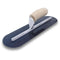 Marshalltown 13530 14 X 4 Blue Steel Finishing Trowel-Fully Rounded Curved Wood Handle