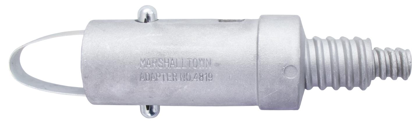 Marshalltown 14819 Concrete Male Threaded Adapter-Push Button Handle