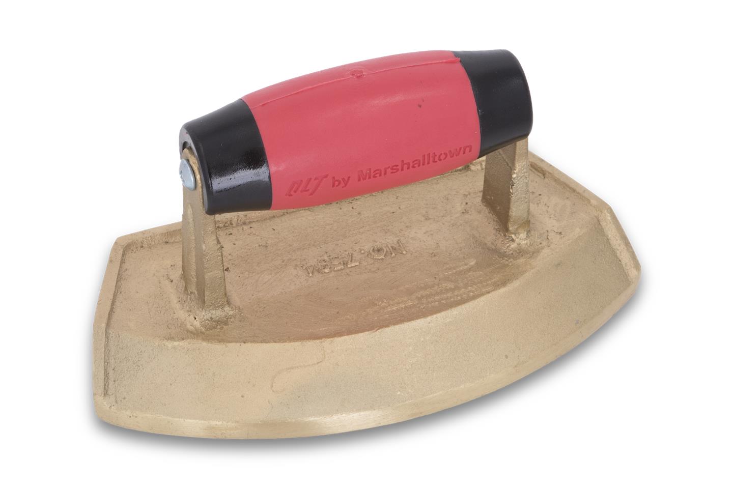 Marshalltown 17596 Concrete Bronze Chamfer Tube Edger-Soft Grip-18" Diameter; 3-4" Lip