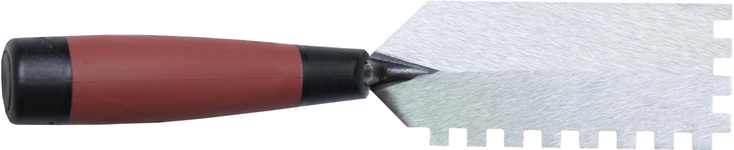 Marshalltown 11190 5 X 2 Square Notched Margin Trowel 1-4 Square- Dura Soft Handle