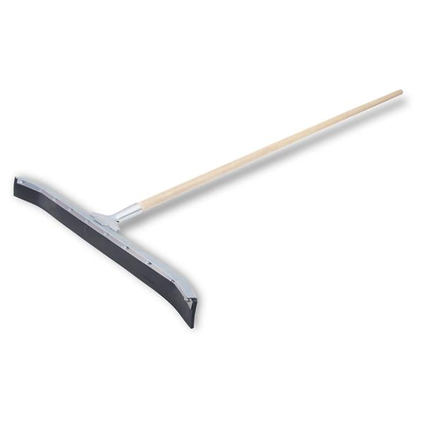 Marshalltown 25700 24" Asphalt Curved Blade Floor Squeegee with 60" Wood Handle