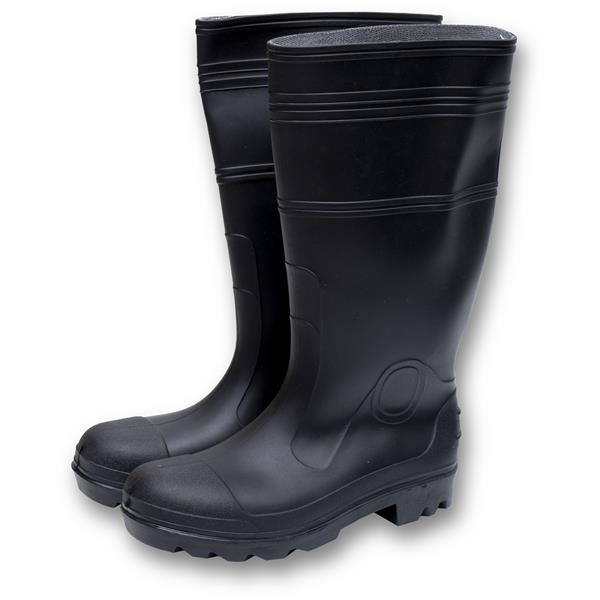 Marshalltown 14076 Black Plain Toe Boots-Over the Foot-Size 8