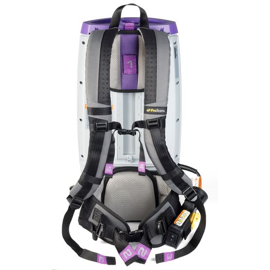 ProTeam 107694 GoFit 10, 10 qt. Backpack Vacuum with 15" Carpet & Hard Surface Sidewinder Tool Kit
