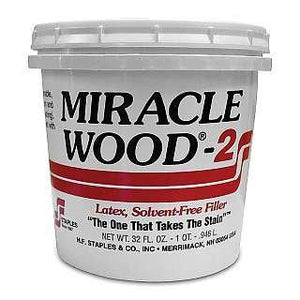 H.F. Staples Miracle Wood Latex Wood Filler 32 Oz
