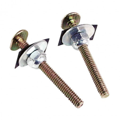 Danco 80156 1/4 in. x 2-1/4 in. Brass Closet Bolts with Nuts and Washers (2-Pack)