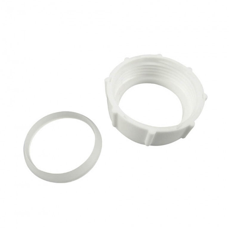 Danco 86809 1-1/4 in. Slip Joint Nut & Washer in White