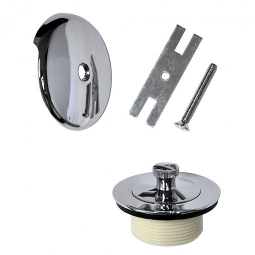 Danco 88966 Universal Lift and Turn Tub Drain Trim Kit with Overflow in Chrome