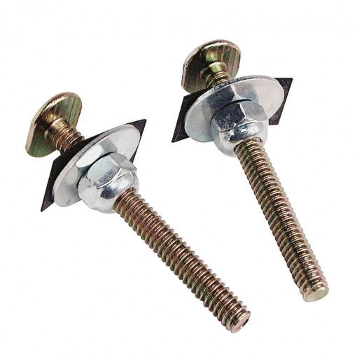 Danco 89055 5/16 in. x 2-1/4 in. Brass Closet Bolts with Nuts and Washers (2-Pack)