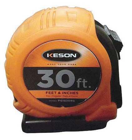 Keson PG1830 30' x 1 inch Measuring Tape FT, 1-8, 1-16