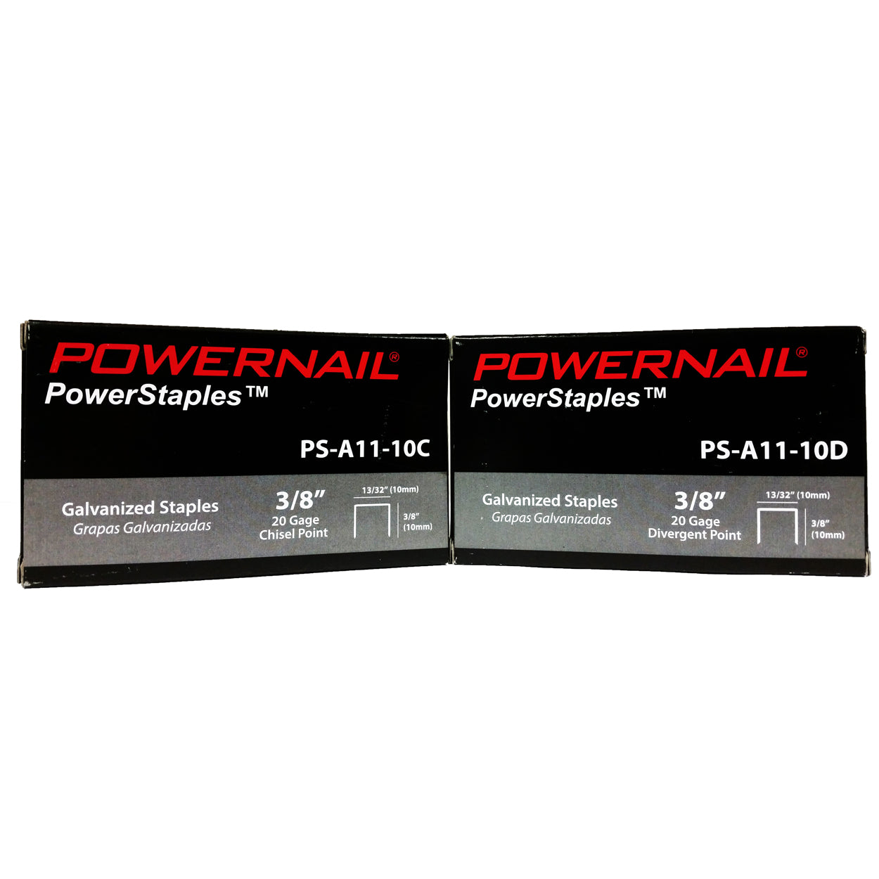 Powernail PSA1110D 20-Gauge 13/32" Crown PowerStaples Fine Wire Staple Box of 5,000