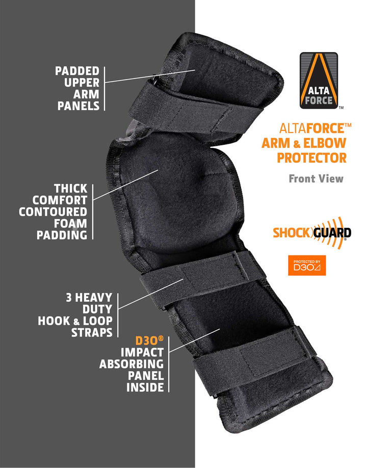 AltaFORCE ARM PROTECTORS with D3O® Impact Absorbing Panels