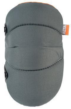 ALTA 50703.50 AltaSOFT Knee Protector Pad, Gray-Orange Cordura Nylon Fabric, AltaLOK Fastening, Capless