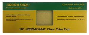 DuraTool 8041 Durafoam Floor Applicator 10 Inch Trim Refill Pad