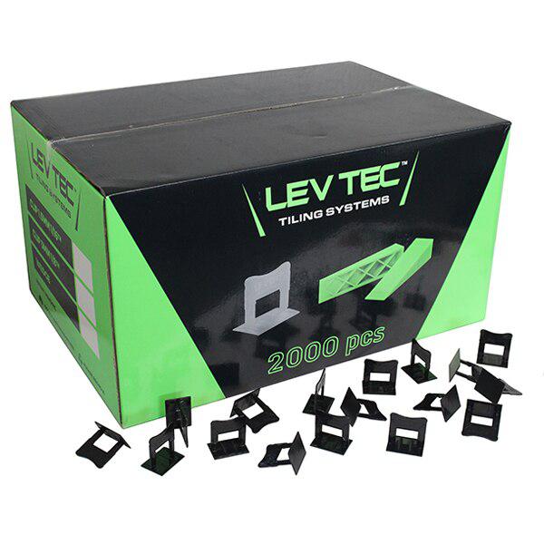 Lev Tec 1-8" LTCLIP18BLK Tile Leveling System Clips (2000 pc. box)