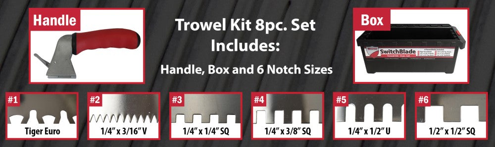 RTC Products TRSB Switch Blade Trowel Set