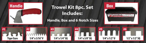 RTC Products TRSB7 SwitchBlade 3/4” x 9/16” U-Notch Trowel Blade (#7)