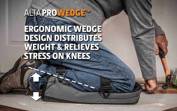 Alta 56238.50 PRO-WEDGE  Knee Pads with AltaLOK Top Straps