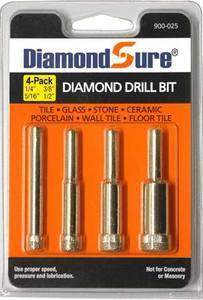 Diamond Sure 900-025 Bonded Diamond Core Drill Bit Assortment Pack