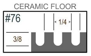 Barwalt 71076 Wood Notched Ceramic Floor Trowel