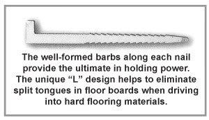 Powernail L-150165 1-1-2 Inch 16 GA. flooring nails (box of 5,000 nails)