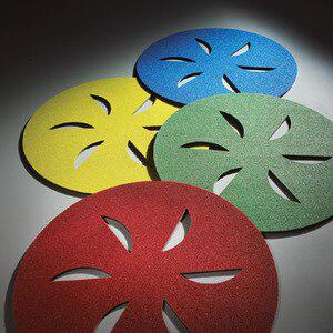 Norton 94874 Sand Dollar Floor Surface Prep Pads 16 Inch Diameter Assorted- One Of Each Color Grit Per 4