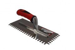 RTC Products TR1438SQ 0.25 x 0.37 in. Stainless Square Notch Trowel